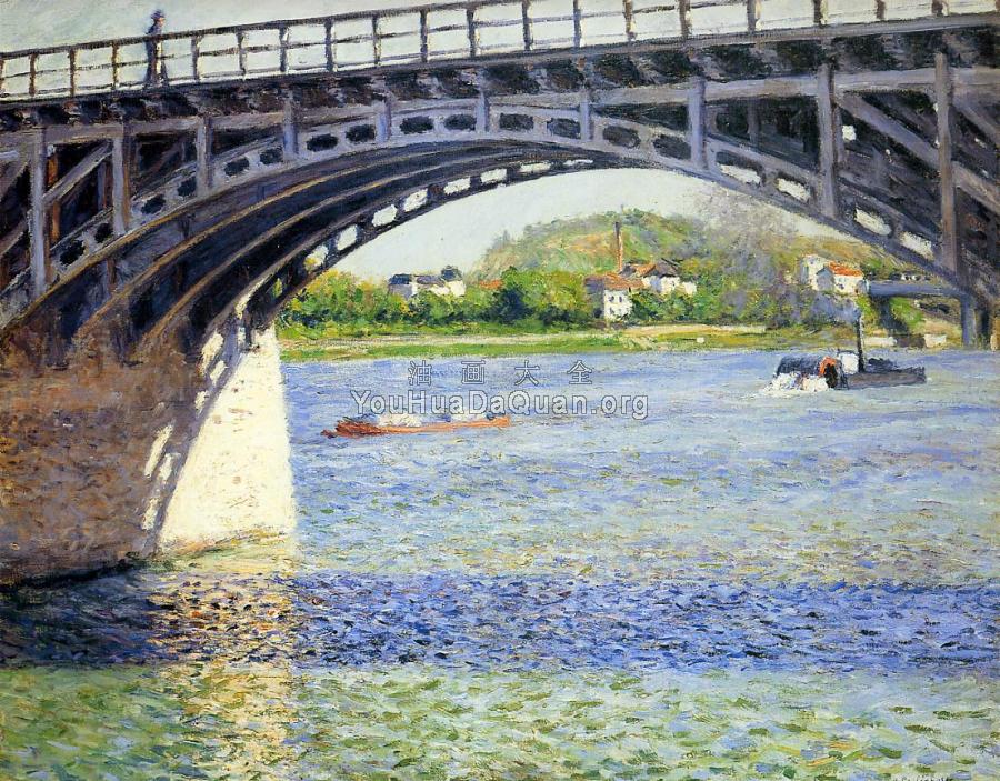 The Argenteuil Bridge and the Seine - 古斯塔夫·卡里伯特